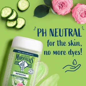Le Petit Marseillais Rose Bio & Cucumber Bio jemný sprchový gel 250 ml