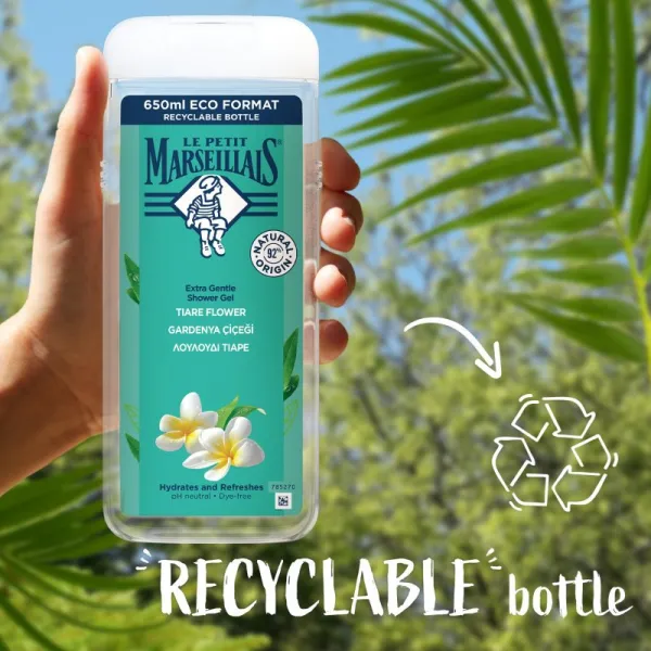Le Petit Marseillais Tiaré Flower jemný sprchový gel 650 ml