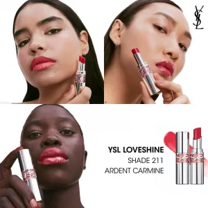 Yves Saint Laurent Loveshine Lipstick hydratačný lesklý rúž pre ženy 211 Ardent Carmine 3,2 g