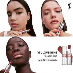 Yves Saint Laurent Loveshine Lipstick hydratačný lesklý rúž pre ženy 207 Scenic Brown 3.2 g