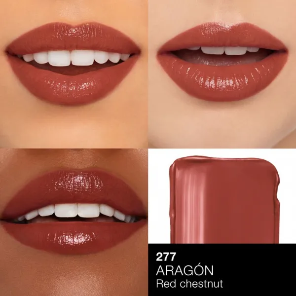 NARS Afterglow Sensual Shine Lipstick hydratačný lesklý rúž odtieň ARAGON 1.5 g