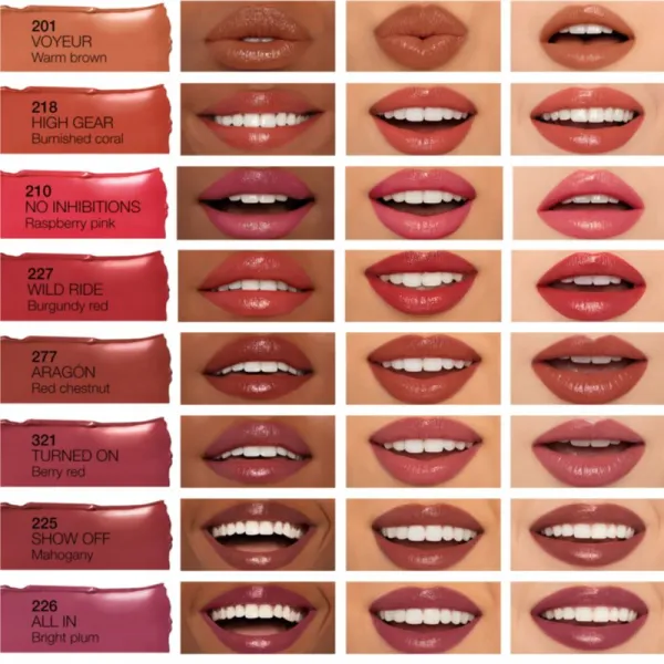 NARS Afterglow Sensual Shine Lipstick hydratačný lesklý rúž odtieň ARAGON 1.5 g