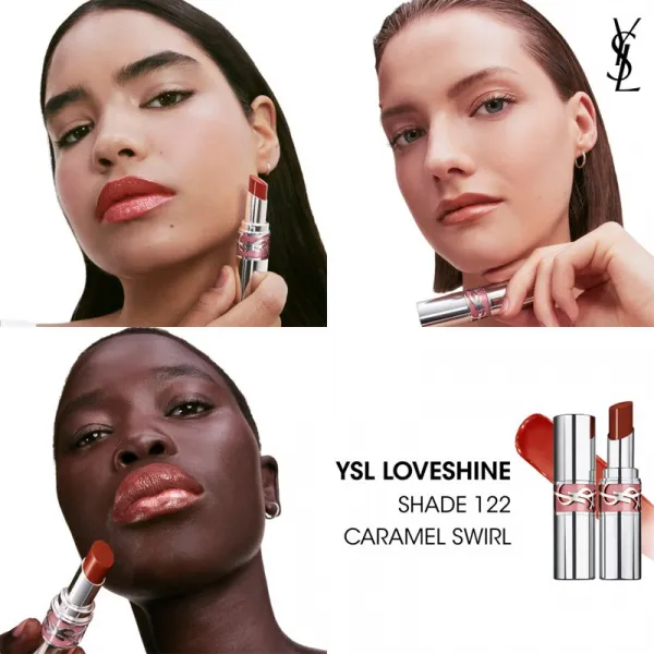 Yves Saint Laurent Loveshine Lipstick hydratačný lesklý rúž pre ženy 122 Caramel Swirl 3,2 g