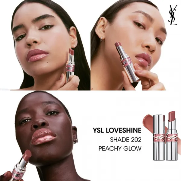 Yves Saint Laurent Loveshine Lipstick hydratačný lesklý rúž pre ženy 202 Peachy Glow 3,2 g