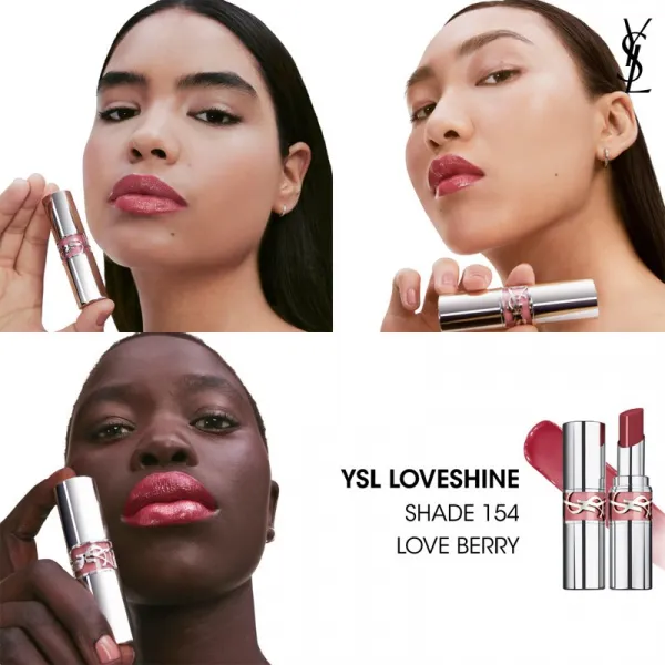 Yves Saint Laurent Loveshine Lipstick hydratačný lesklý rúž pre ženy 154 Love Berry 3,2 g