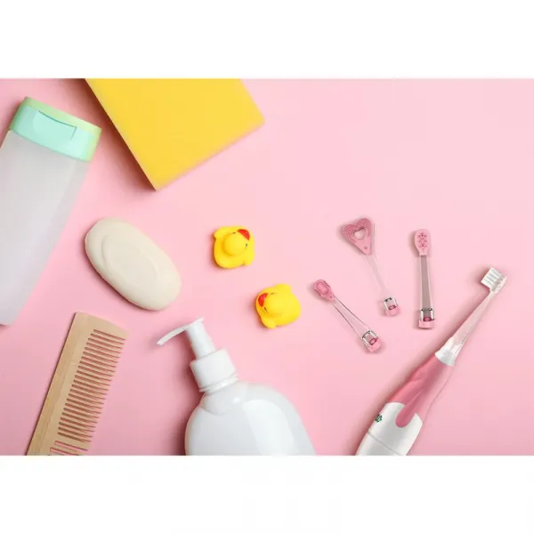 NENO - Kefka detská elektrická pre deti Denti - ružová 3m+