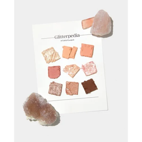 Unleashia Glitterpedia Eye Palette paletka očných tieňov odtieň No.3 All of Coral Pink 6.2 g