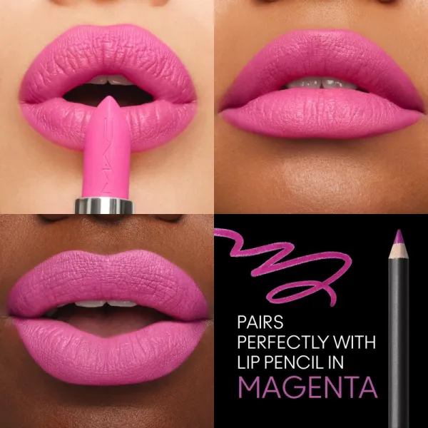 MAC Cosmetics MACximal Silky Matte Lipstick matný rúž odtieň Candy Yum Yum 3,5 g