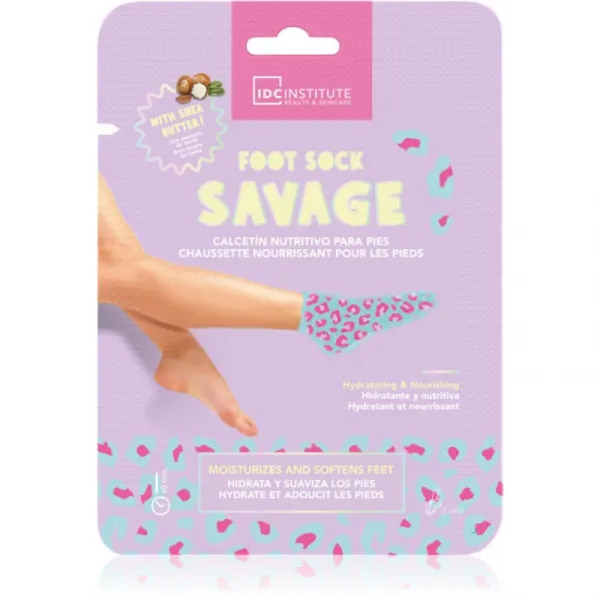 IDC Institute Foot Sock Savage hydratačná maska na nohy 1 ks