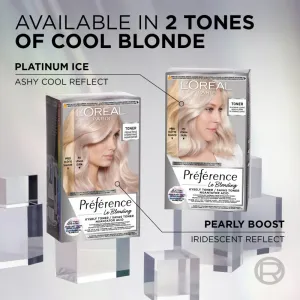 L’Oréal Paris Préférence Le Blonding Toner kyslý toner neutralizujúci mosadzné podtóny odtieň 01 Platinum Ice 1 ks