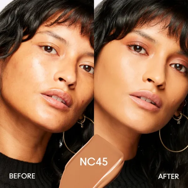 MAC Cosmetics Studio Fix Fluid SPF 15 24HR Matte Foundation + Oil Control zmatňujúci make-up SPF 15 odtieň NC45 30 ml