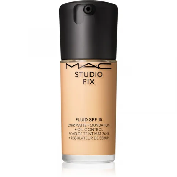 MAC Cosmetics Studio Fix Fluid SPF 15 24HR Matte Foundation + Oil Control zmatňujúci make-up SPF 15 odtieň NC15 30 ml