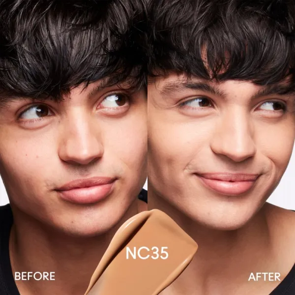 MAC Cosmetics Studio Fix Fluid SPF 15 24HR Matte Foundation + Oil Control zmatňujúci make-up SPF 15 odtieň NC35 30 ml