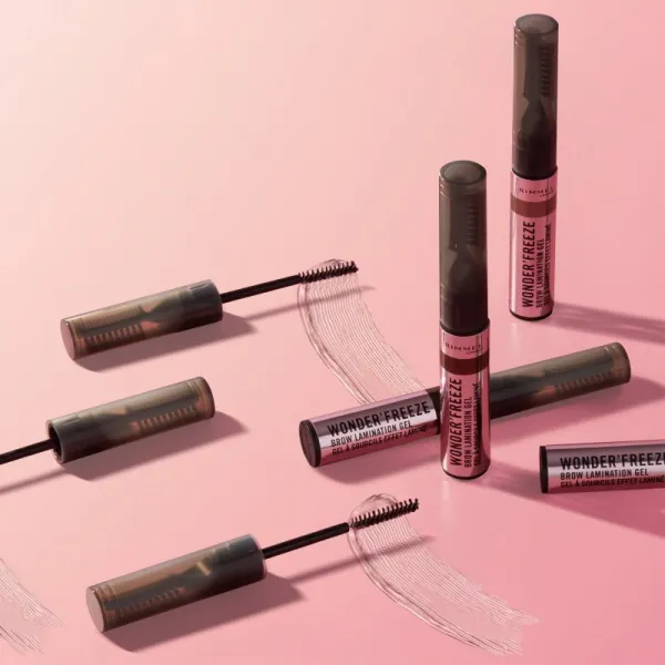 Rimmel Wonder'Freeze gélová riasenka na obočie odtieň 003 Medium Brown 6 g