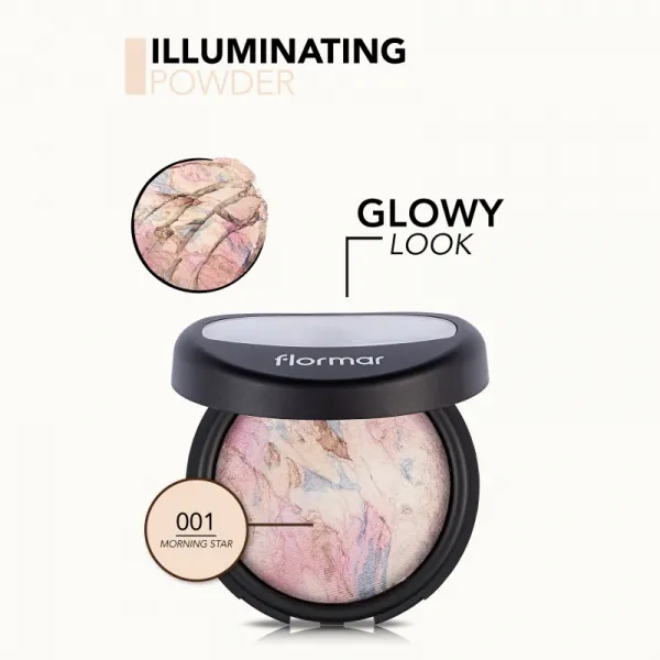 flormar Illuminating Powder rozjasňujúci púder odtieň 001 Morning Star 7 g