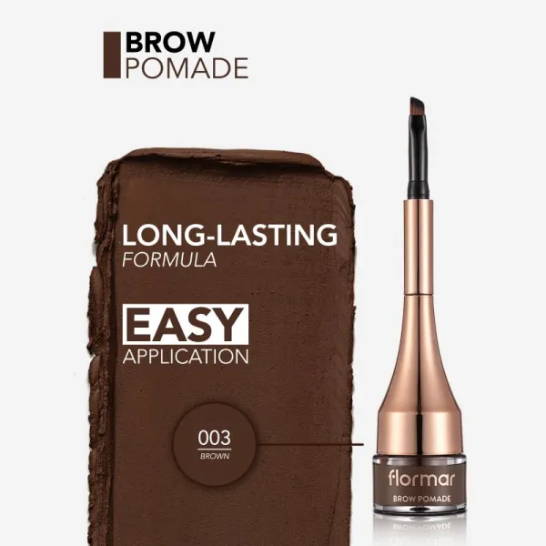 flormar Brow Pomade pomáda na obočie so štetčekom odtieň 03 Brown 2,2 g