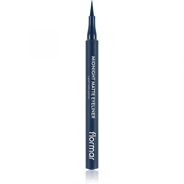 flormar Midnight Matte Eyeliner linka na oči vo fixke s matným efektom odtieň 03 Dark Blue 1 ml