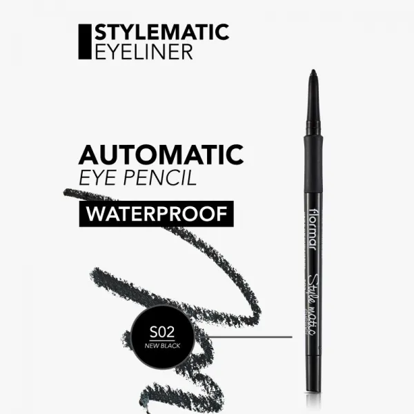 flormar Style Matic Eyeliner vodeodolná ceruzka na oči odtieň S02 New Black 0.35 g