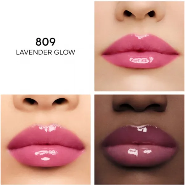 GUERLAIN KissKiss Bee Glow Oil olej na pery s medom odtieň 809 Lavender Glow 9,5 ml