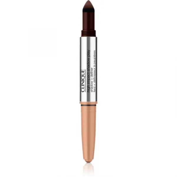 Clinique High Impact™ Shadow Play očné tiene v ceruzke duo odtieň Café Au Lait 1.9 g