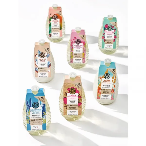 Yves Rocher Bain de Nature sprchový gél náhradná náplň Oat & Buckwheat 600 ml