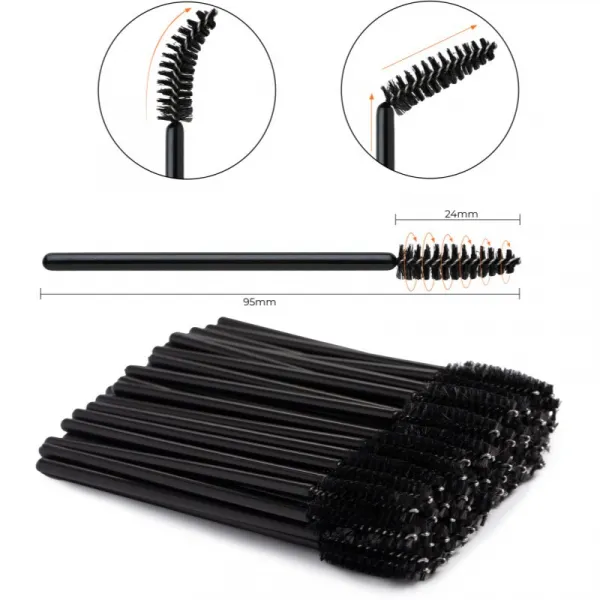 Nanolash Disposable Mascara Wands kefka na mihalnice a obočie 50 ks