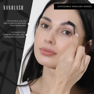 Nanolash Disposable Mascara Wands kefka na mihalnice a obočie 50 ks