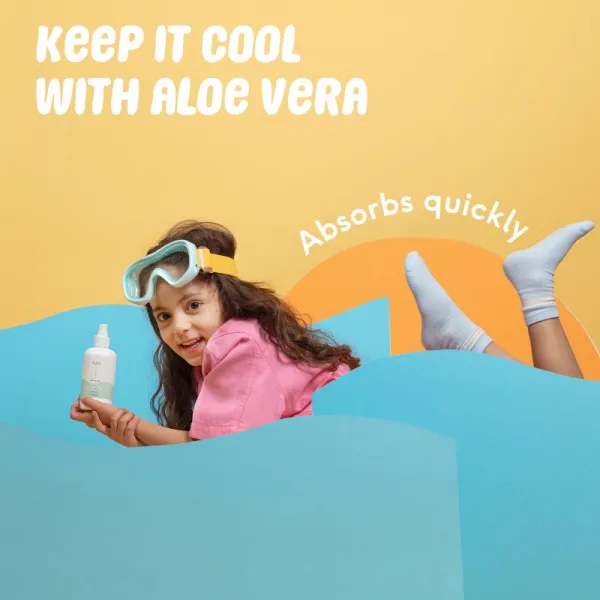 Naif Baby & Kids Cooling Aftersun sprej po opaľovaní pre bábätká a deti bez parfumácie 175 ml