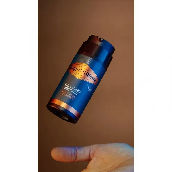Gillette King C. Face & Stubble Moisturizer hydratačný krém na tvár a fúzy pre mužov 100 ml