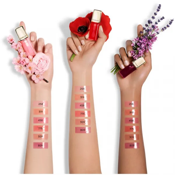GUERLAIN KissKiss Bee Glow Oil olej na pery s medom odtieň 319 Peach Glow 9,5 ml
