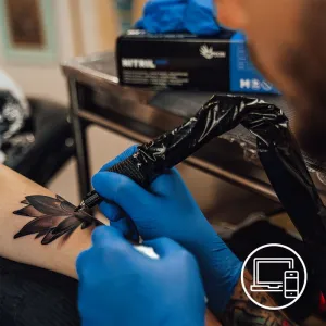 Espeon Nitril Ideal3 Examination Gloves Blue nitrilové nepudrované vyšetrovacie a ochranné rukavice veľkosť XL 100 ks