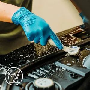 Espeon Nitril Ideal3 Blue nitrilové nepudrované rukavice veľkosť M 100 ks
