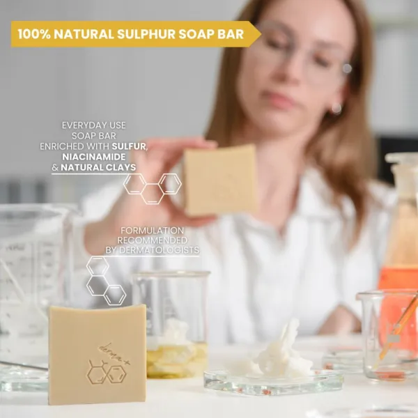 Soaphoria Dermacare+ Sulphur sírové mydlo pre hĺbkové čistenie 125 g
