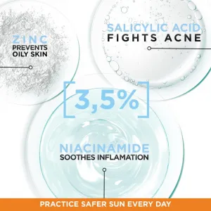 Garnier Ambre Solaire Super UV Niacinamide ľahký ochranný fluid proti nedokonalostiam pleti SPF 50+ 40 ml
