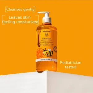 Apivita Mini Bees Gentle Kids Shower Gel Orange&Honey sprchový gél na telo a vlasy 500 ml