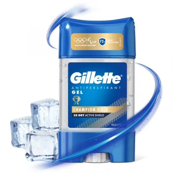 Gillette Champion Gold gélový antiperspirant 70 ml