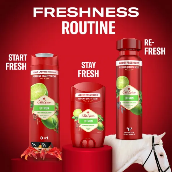 Old Spice Citron tuhý dezodorant pre mužov 50 ml