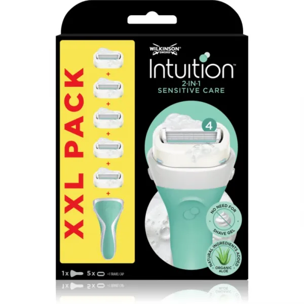 Wilkinson Sword Intuition 2in1 Soap & Shave Sensitive holiaci strojček + náhradná hlavica