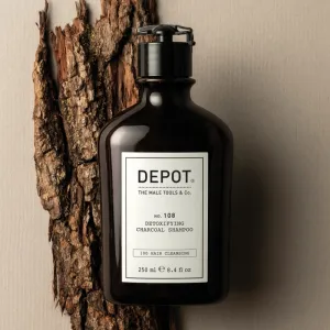DEPOT NO. 108 DETOXIFYING CHARCOAL SHAMPOO čistiaci detoxikačný šampón pre všetky typy vlasov 250 ml