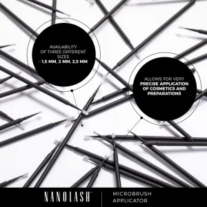 Nanolash Microbrush kefka na mihalnice 2 mm 100 ks