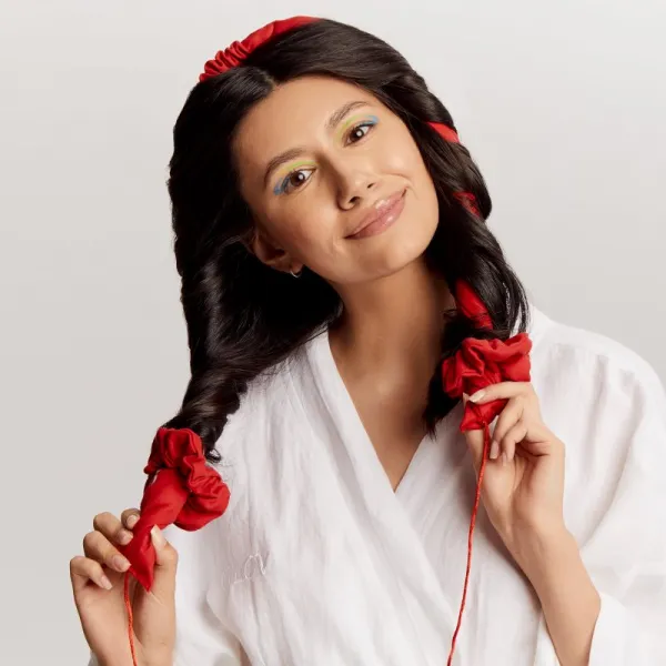 GLOV CoolCurl Heatless Haircurling Tool doplnok pre vytvarovanie vĺn odtieň Red 1 ks