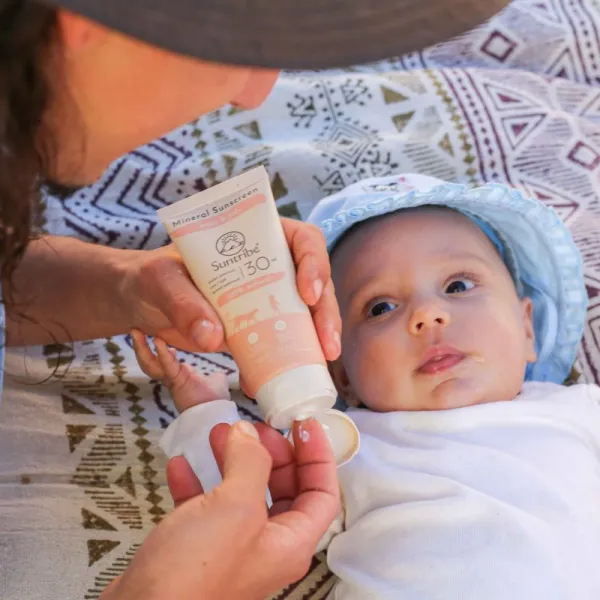 Suntribe Kids Mineral Sunscreen minerálny ochranný krém na tvár a telo 100 ml