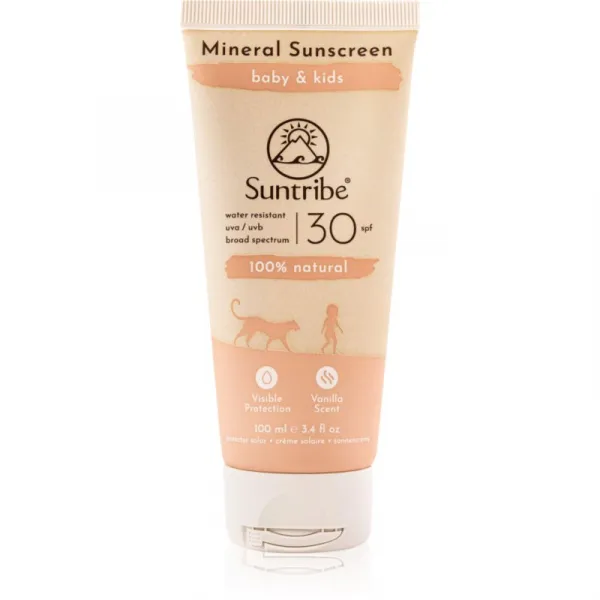 Suntribe Kids Mineral Sunscreen minerálny ochranný krém na tvár a telo 100 ml