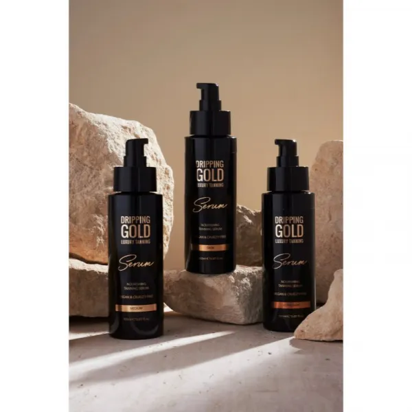 Dripping Gold Luxury Tanning Serum samoopaľovací prípravok na telo a tvár odtieň Medium 150 ml