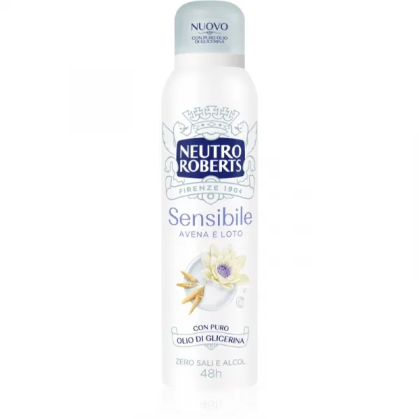 Neutro Roberts Avena e Loto dezodorant v spreji so 48hodinovým účinkom 150 ml