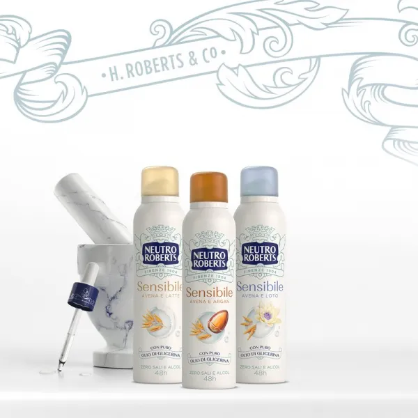 Neutro Roberts Avena e Argan dezodorant v spreji so 48hodinovým účinkom 50 ml