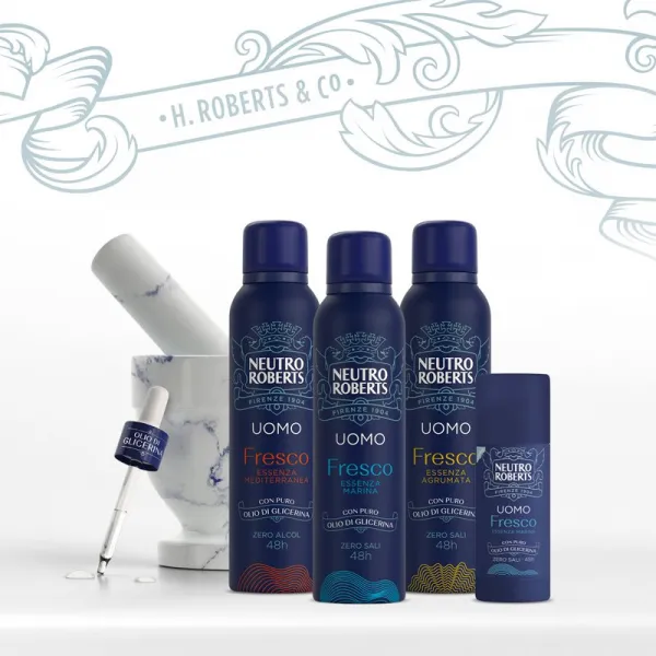 Neutro Roberts Essenza Marina dezodorant roll-on so 48hodinovým účinkom 40 ml