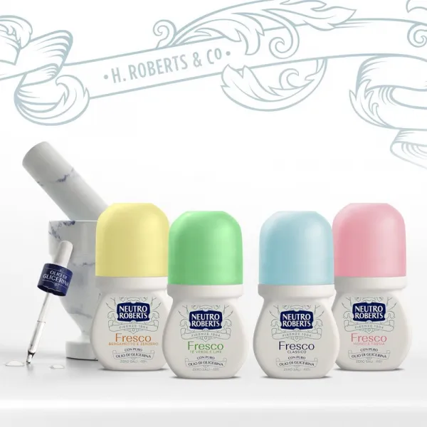 Neutro Roberts Tè Verde e Lime dezodorant roll-on so 48hodinovým účinkom 50 ml