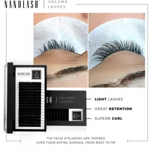 Nanolash Volume Lashes umelé mihalnice 0.15 D 6-13mm 1 ks