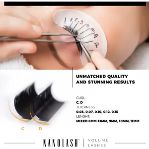 Nanolash Volume Lashes umelé mihalnice 0.15 D 6-13mm 1 ks